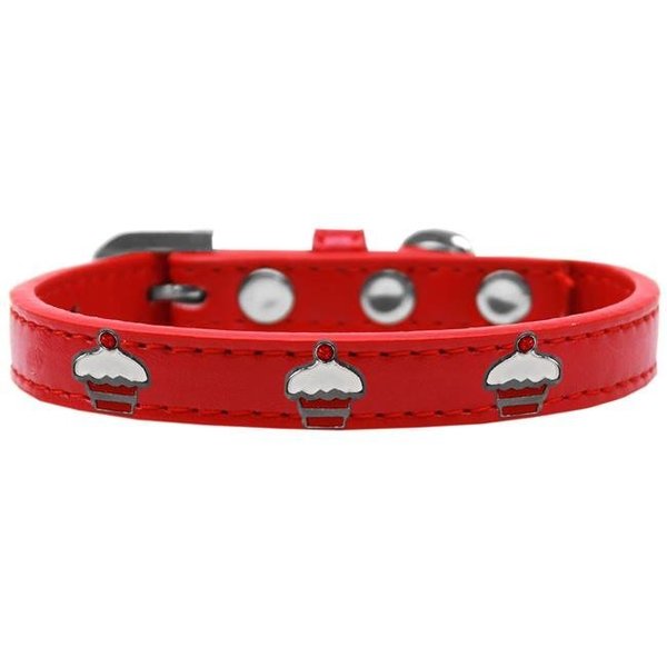 Petpal Red Cupcake Widget Dog Collar; Red - Size 12 PE854328